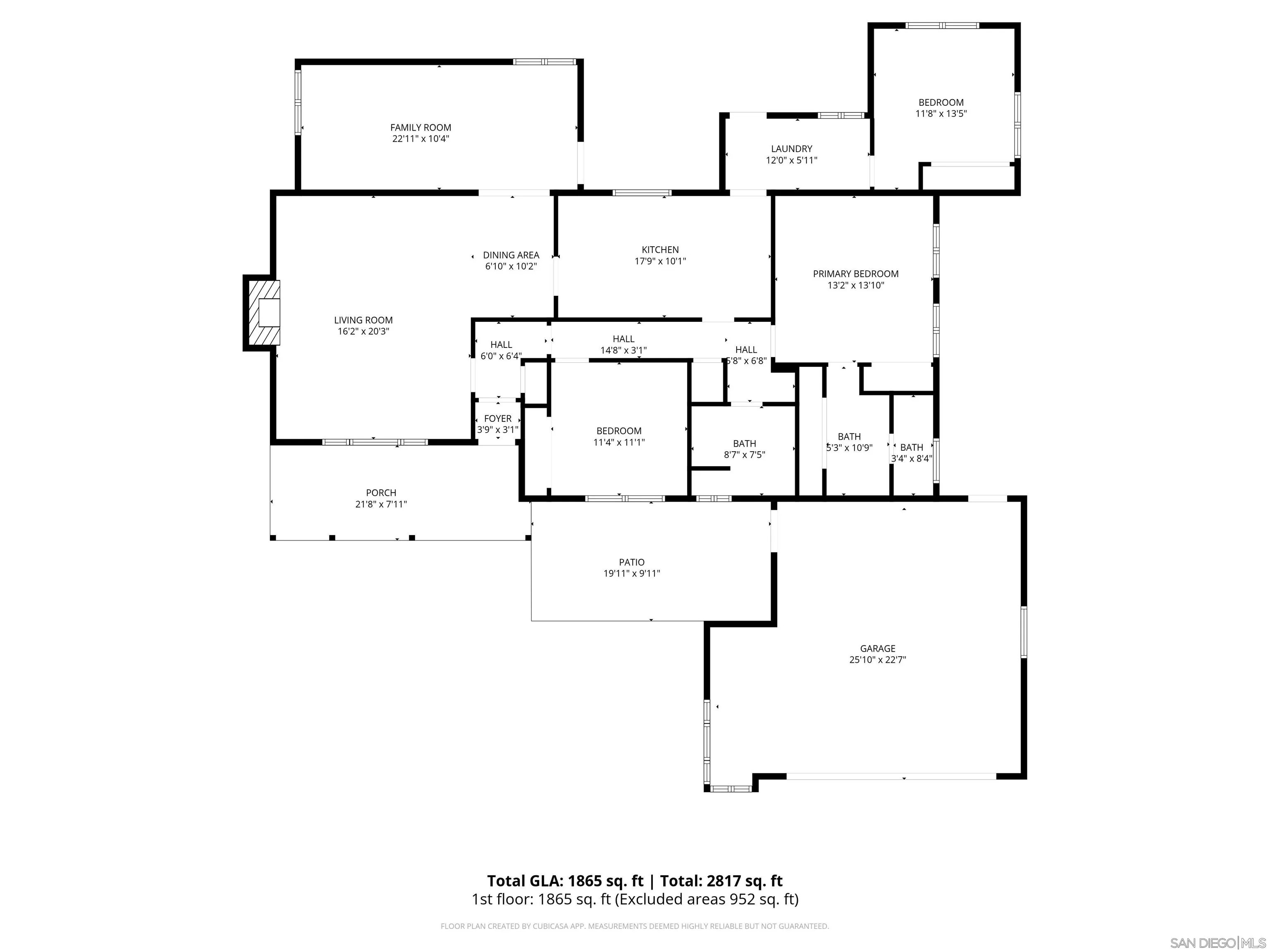 1621 Lilac Road Ramona, CA 92065 - Photo 35 of 35 1st Floor Plan