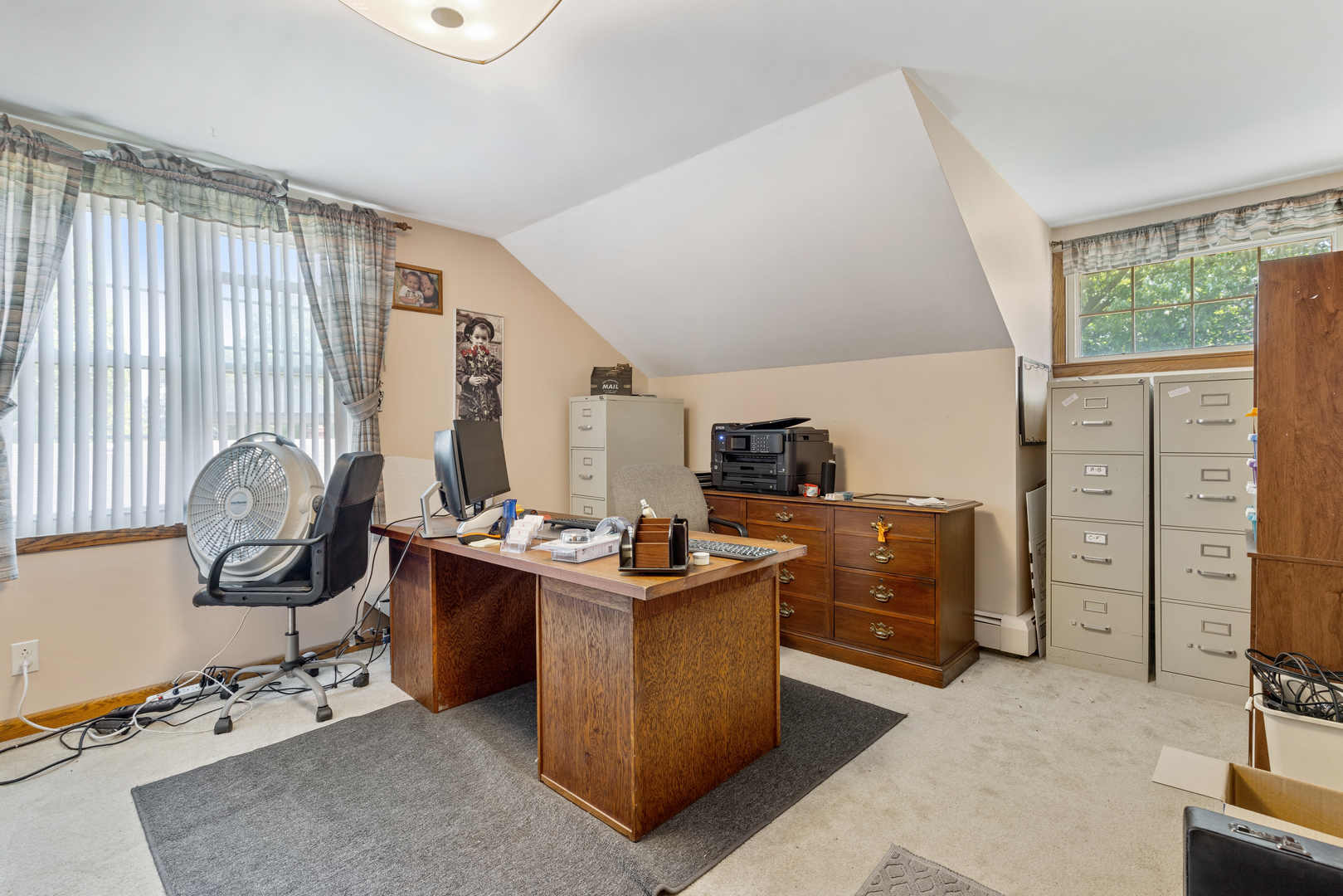 1229 Crest Lane Rochelle, IL 61068 - Photo 12 of 30 a view of a workspace with furniture and a window