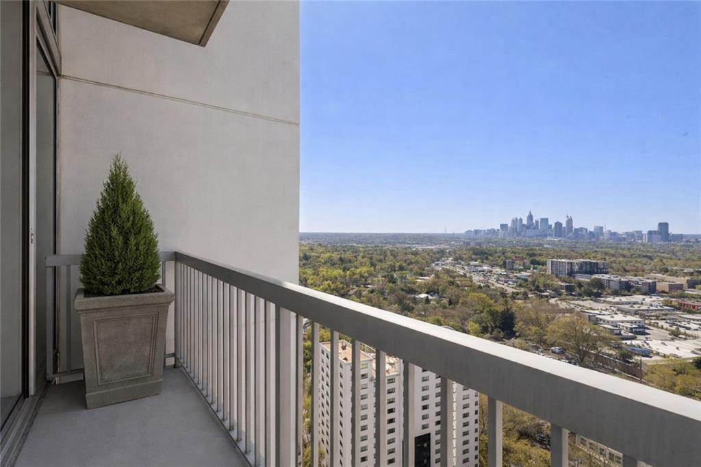 3324 Peachtree Road Northeast, Unit 2804 Atlanta, GA 30326 - Photo 9 of 34 a view of city from balcony