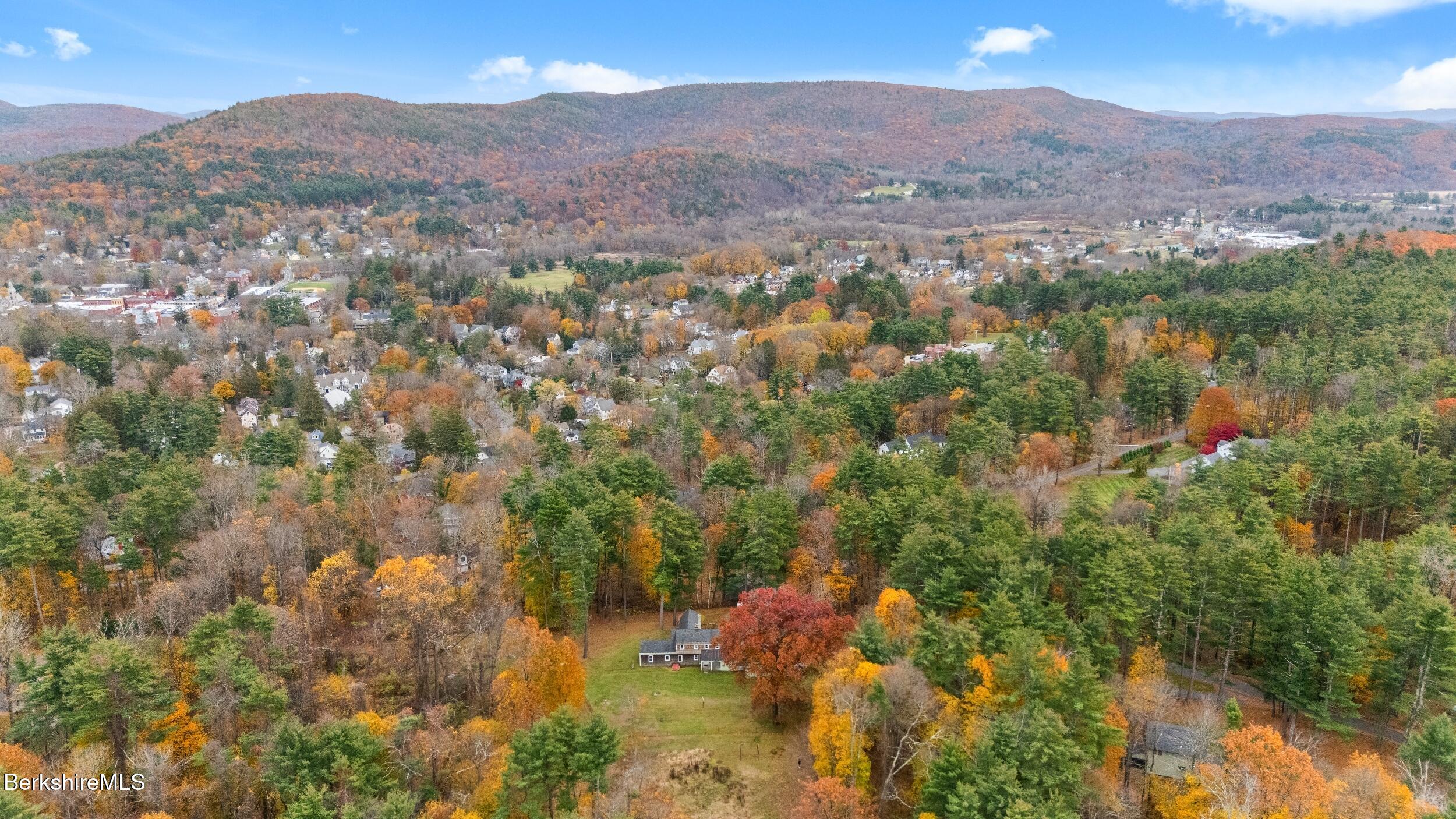 3 Pleasant View Drive Great Barrington, MA 01230 - Photo 26 of 28 an aerial view of residential houses with outdoor space and trees
