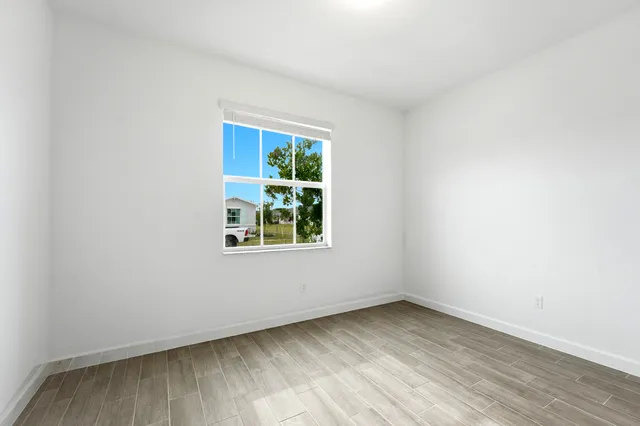 an empty room with window