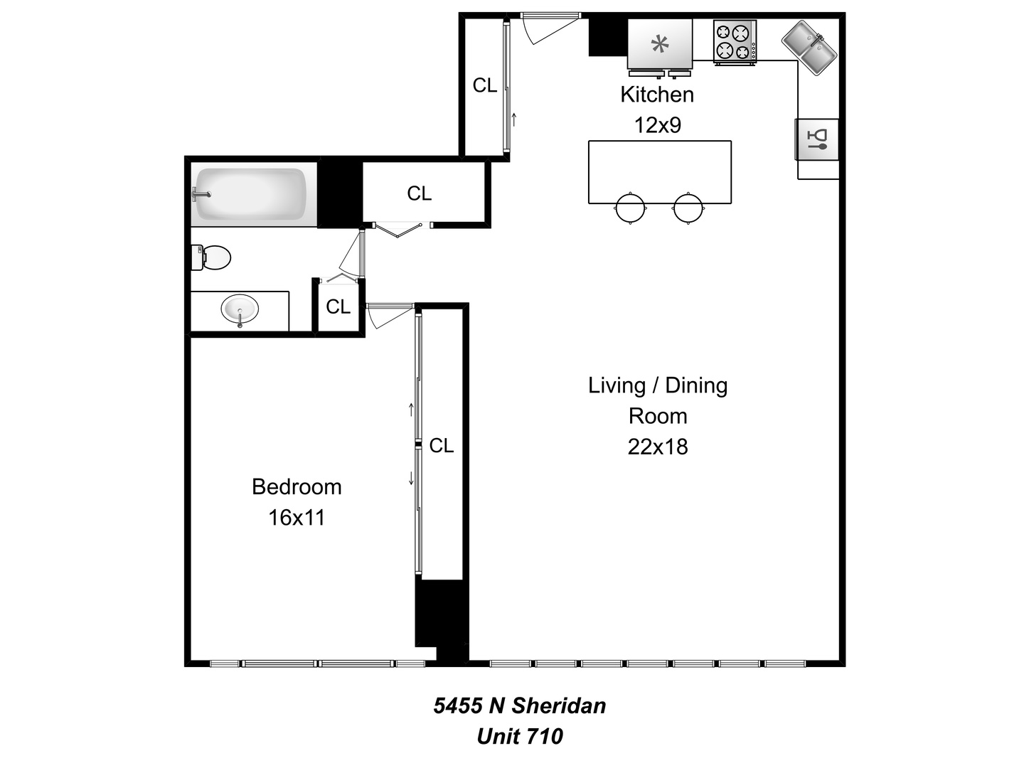 5455 North Sheridan Road, Unit 710 Chicago, IL 60640 - Photo 11 of 11 unknown
