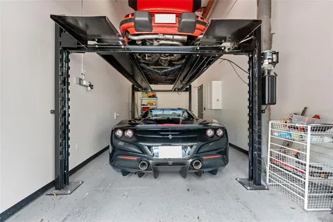 a utility room with a washer and dryer