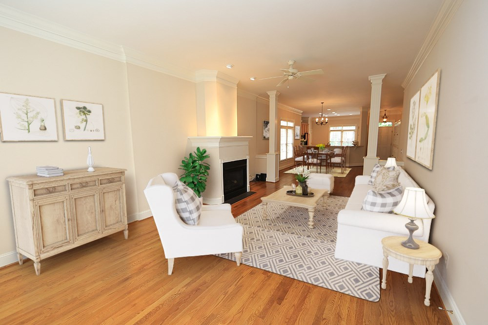 3916 Bentley Bridge Road Raleigh, NC 27612 - Photo 13 of 30 Family room virtually staged to help buyers visualize furniture placement. Family Room