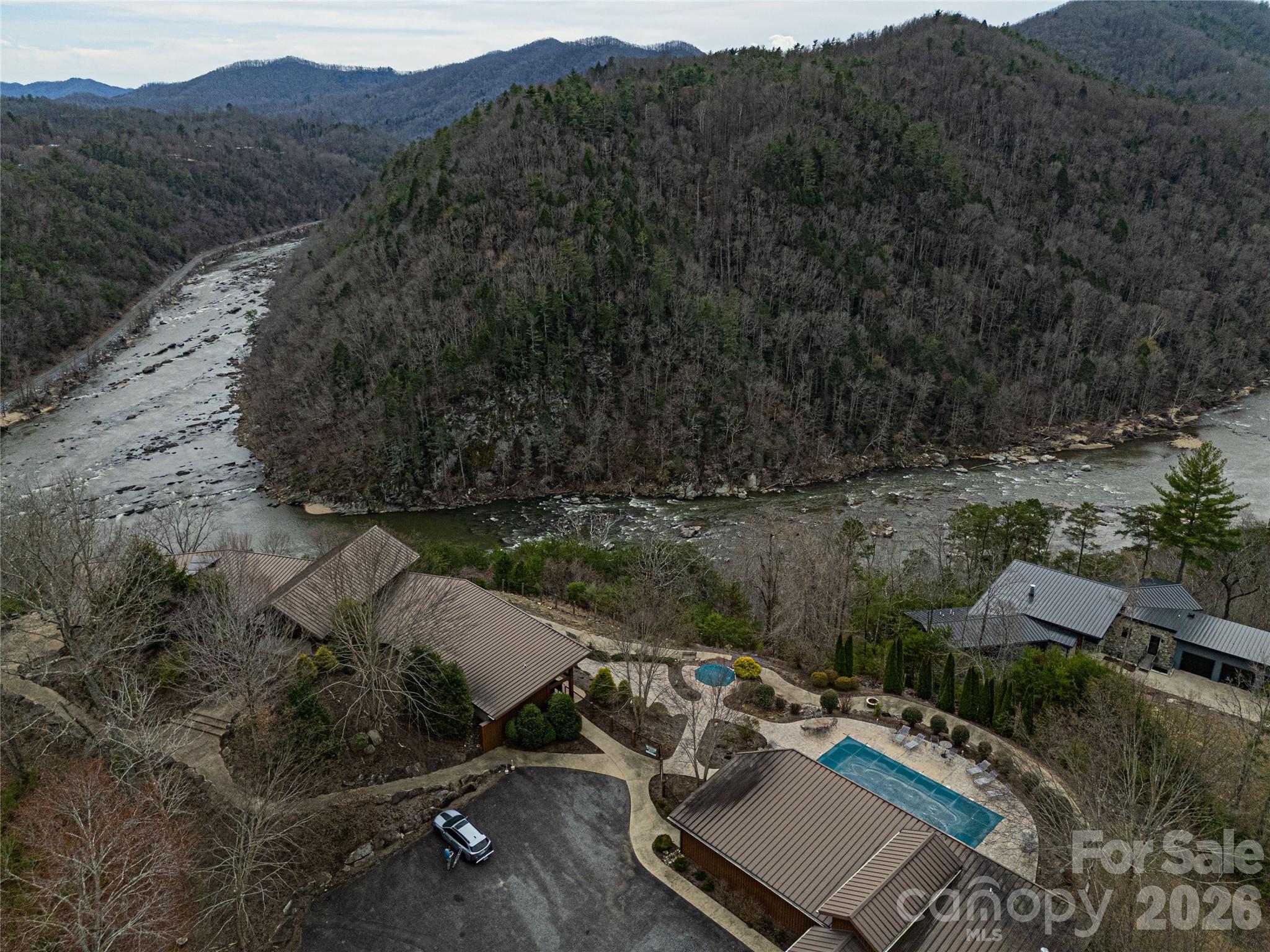 51 Wild Turkey Loop, Unit 32 Marshall, NC 28753 - Photo 27 of 37 an aerial view of a house with mountain view
