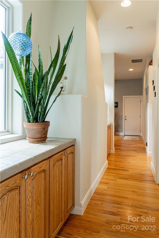 2391 Paint Fork Road Mars Hill, NC 28754 - Photo 10 of 45 a view of a hallway with wooden floor and a plant