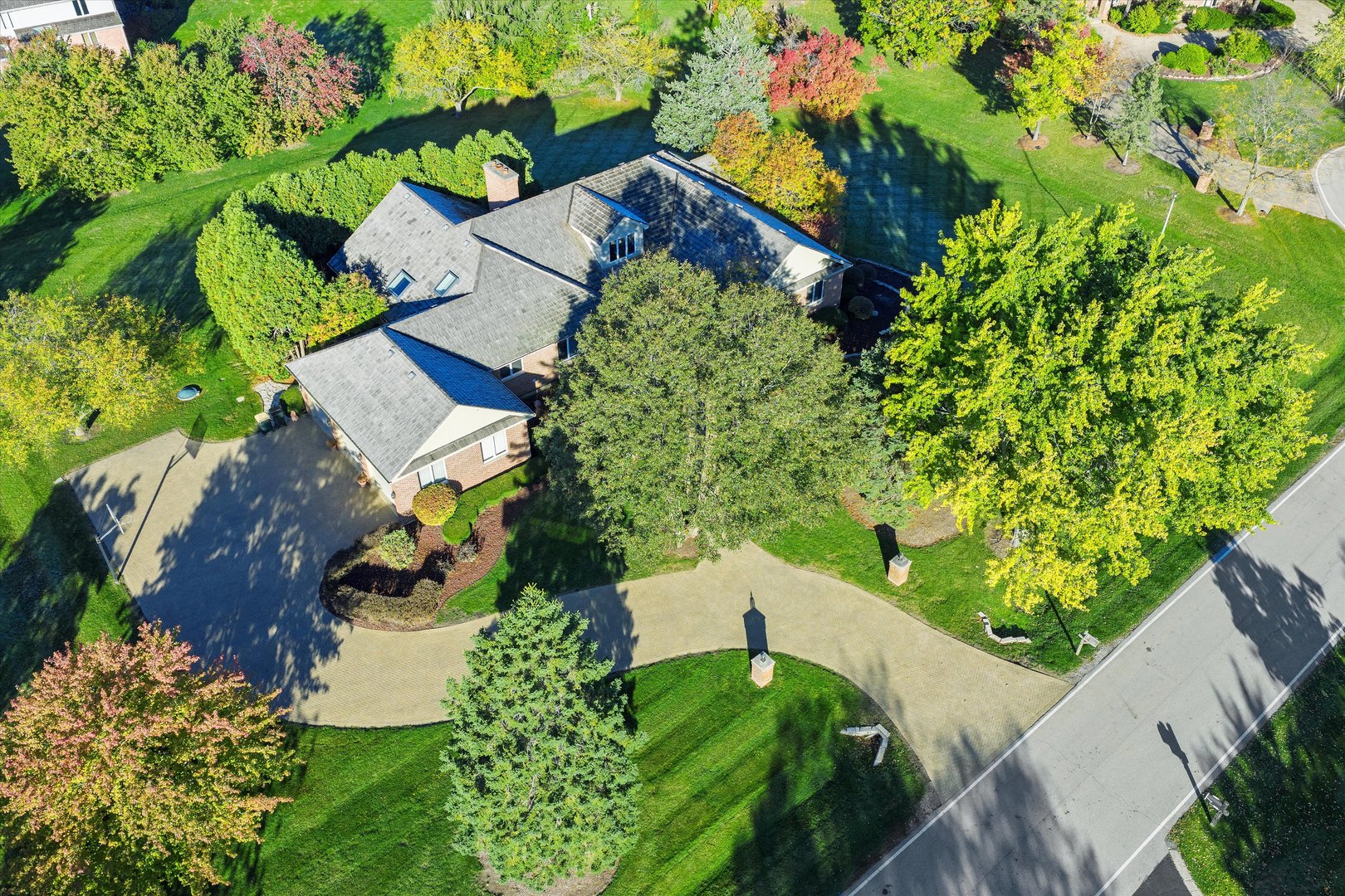 510 Lancaster Court Inverness, IL 60010 - Photo 2 of 17 an aerial view of a house with a yard