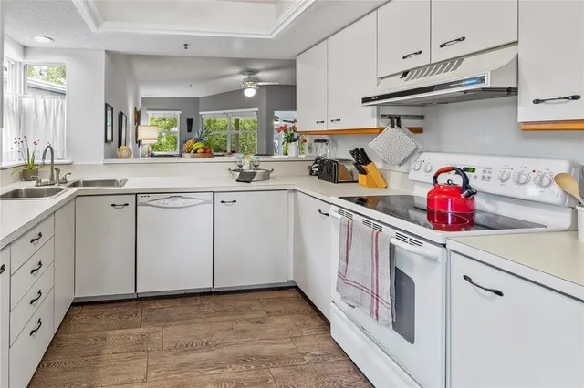 a table and chairs in a room