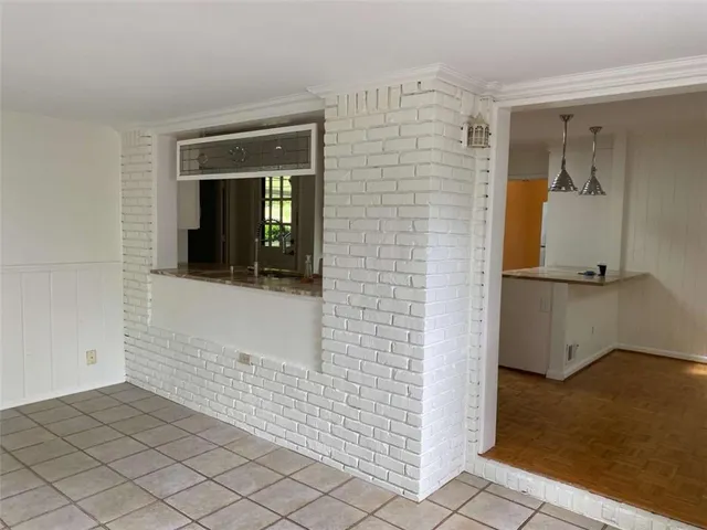 an empty room with window