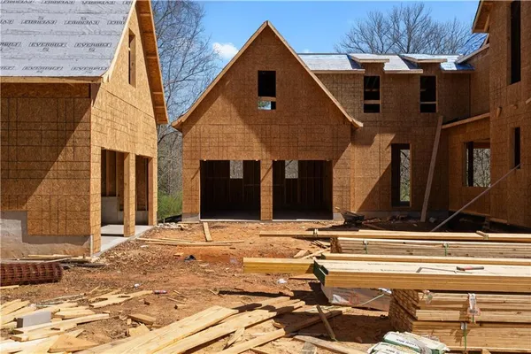a front view of a house with street