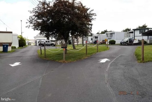 a view of street with seating area
