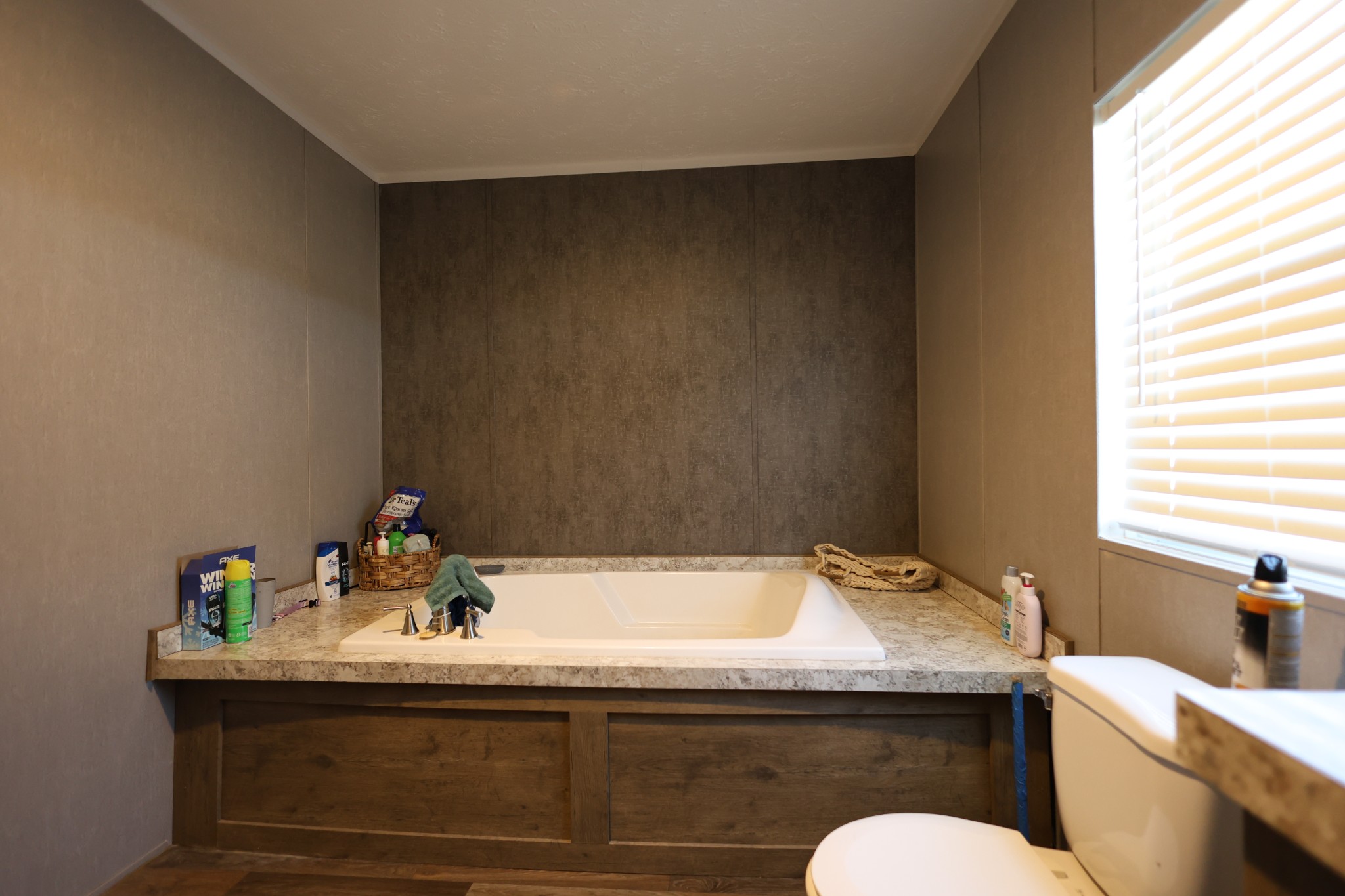298 Fly Road Shelbyville, TN 37160 - Photo 11 of 21 a bathroom with a granite countertop sink and a toilet