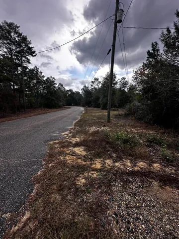 a view of a backyard with green space