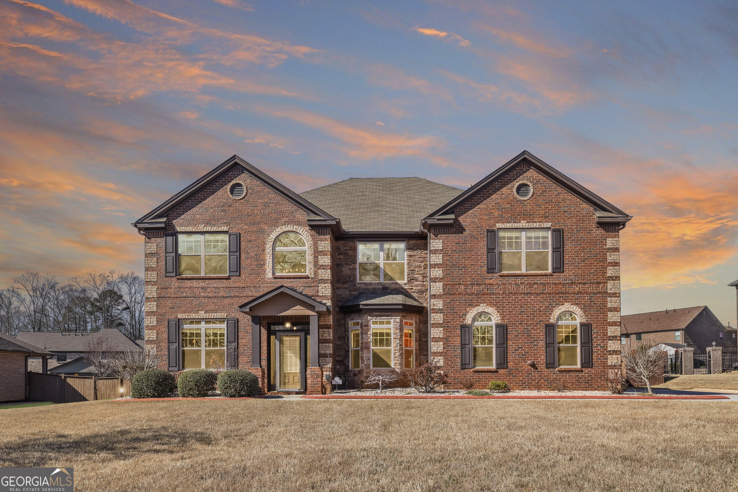 front view of residential houses