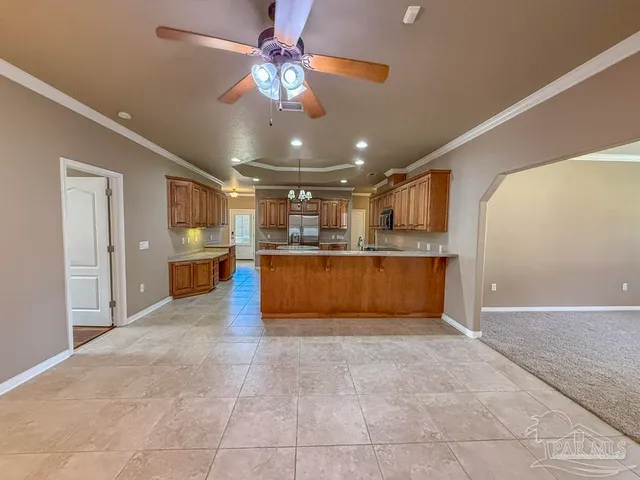 a view of kitchen and window
