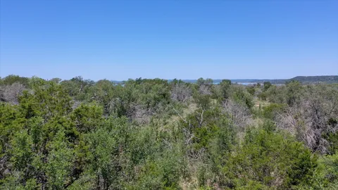 a view of a city with lush green forest