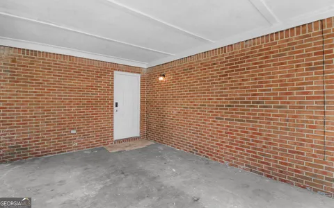 a view of backyard with green space