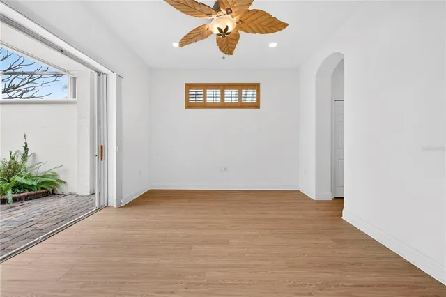 a view of a bathroom with a glass door