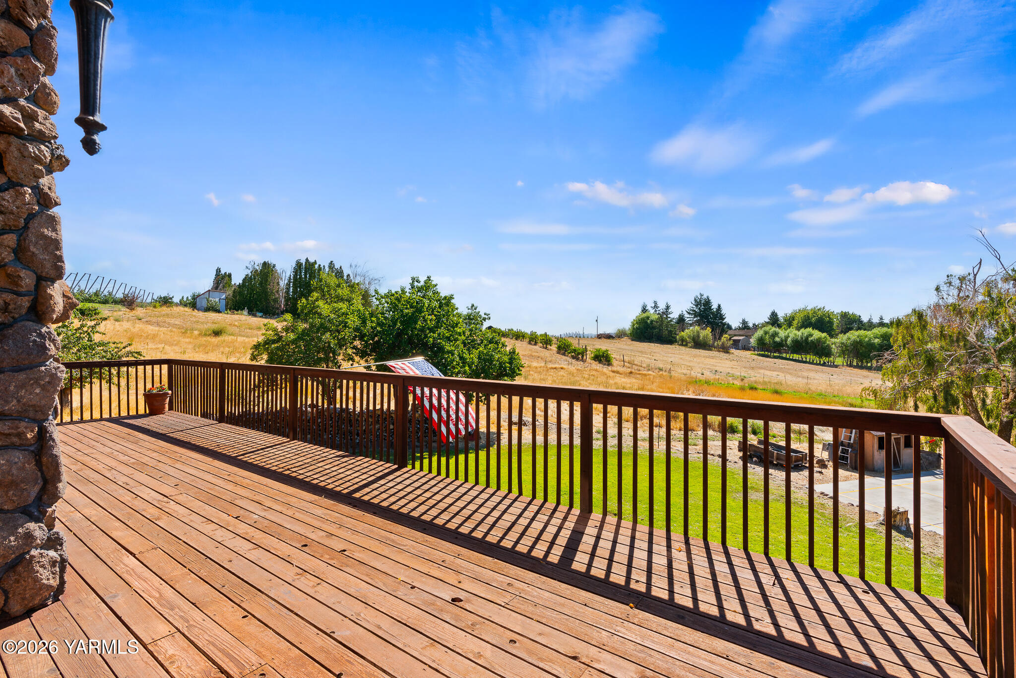 13619 Summitview Ext Road Yakima, WA 98908 - Photo 44 of 56 a view of balcony with wooden floor and fence