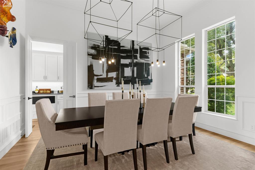 1307 Silverlake Road McKinney, TX 75072 - Photo 8 of 33 a view of a dining room with furniture window and outside view