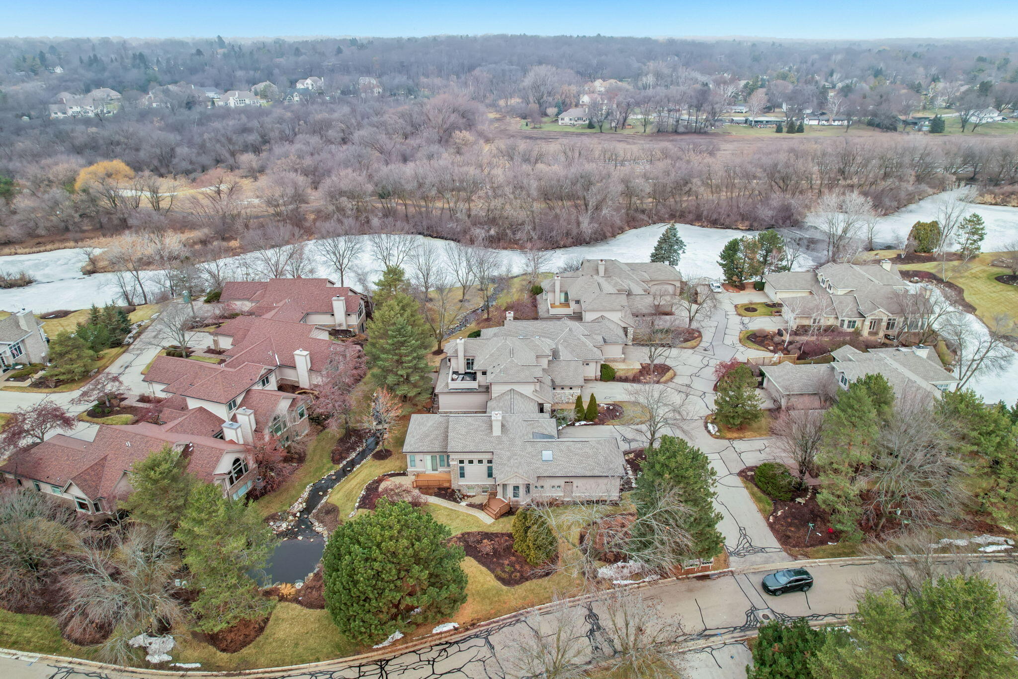 885 Rocky Point, Unit C Brookfield, WI 53005 - Photo 35 of 38 Birds Eye View - Condos and Conservancy