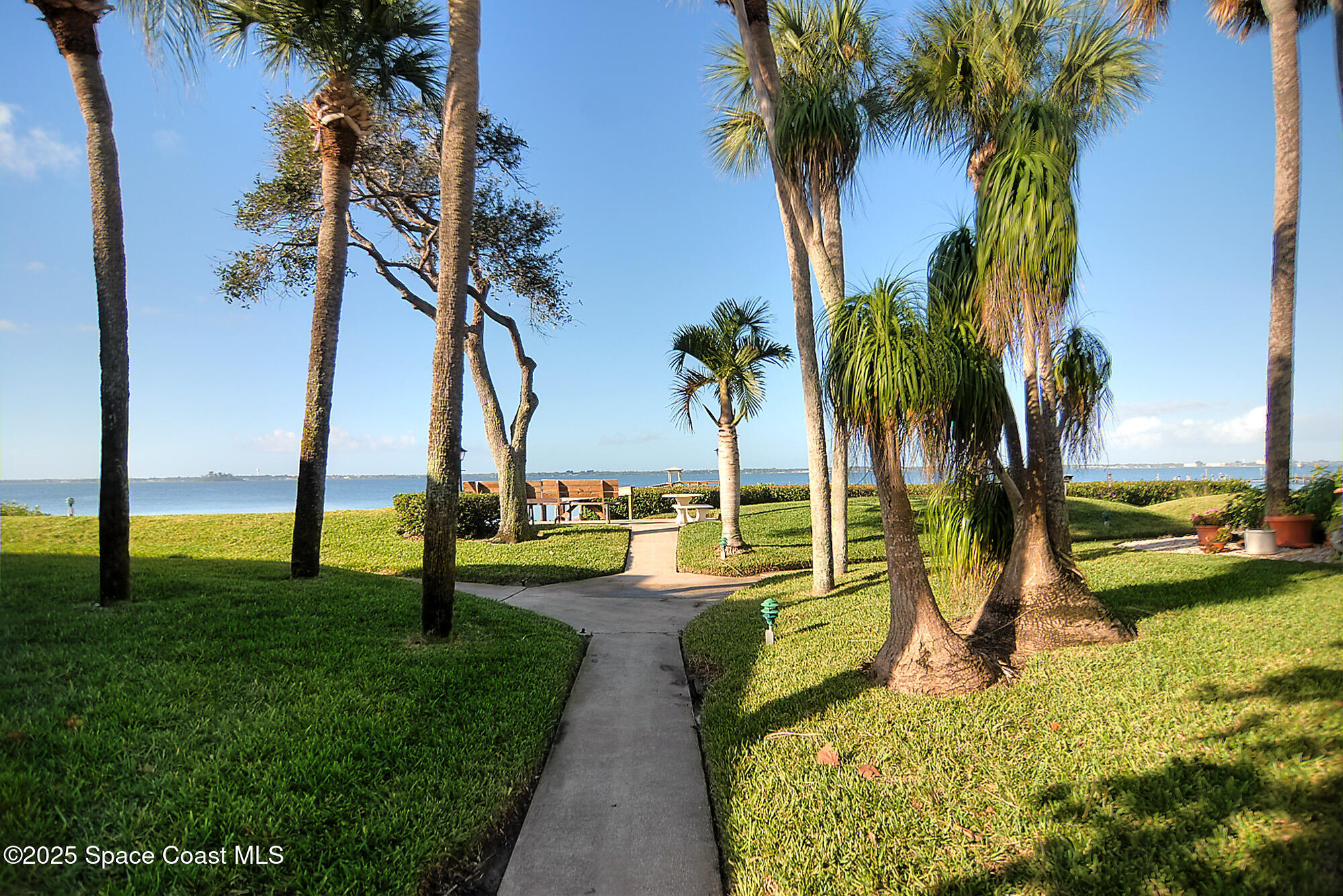 7 Cove Road Melbourne Beach, FL 32951 - Photo 48 of 55 a view of a garden