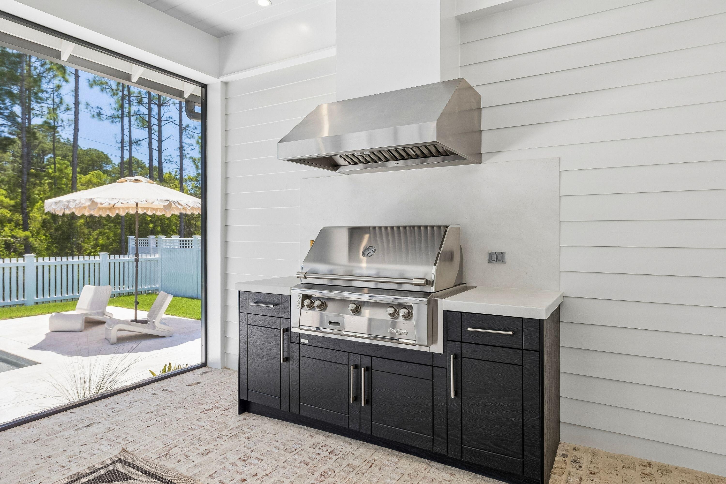 314 West Firethorn Circle Inlet Beach, FL 32461 - Photo 20 of 78 Outdoor Kitchen with Alfresco Grill