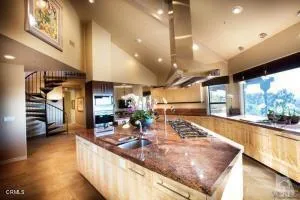 a room with gym equipment