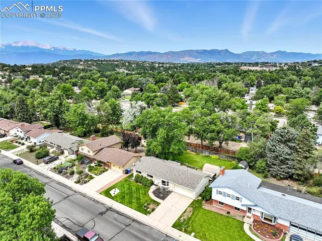 a view of a terrace with a yard