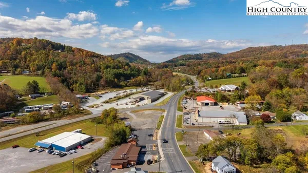 a view of a swimming pool with a mountain view