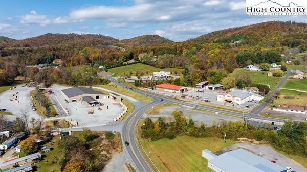 a view of a swimming pool with a mountain