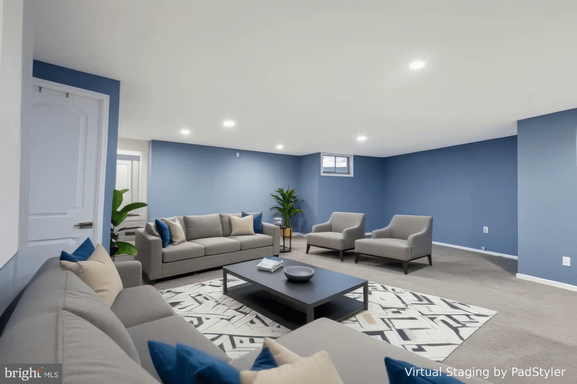 7265 Kousa Lane Springfield, VA 22152 - Photo 27 of 50 Lower Level Rec Room - Virtually Staged
