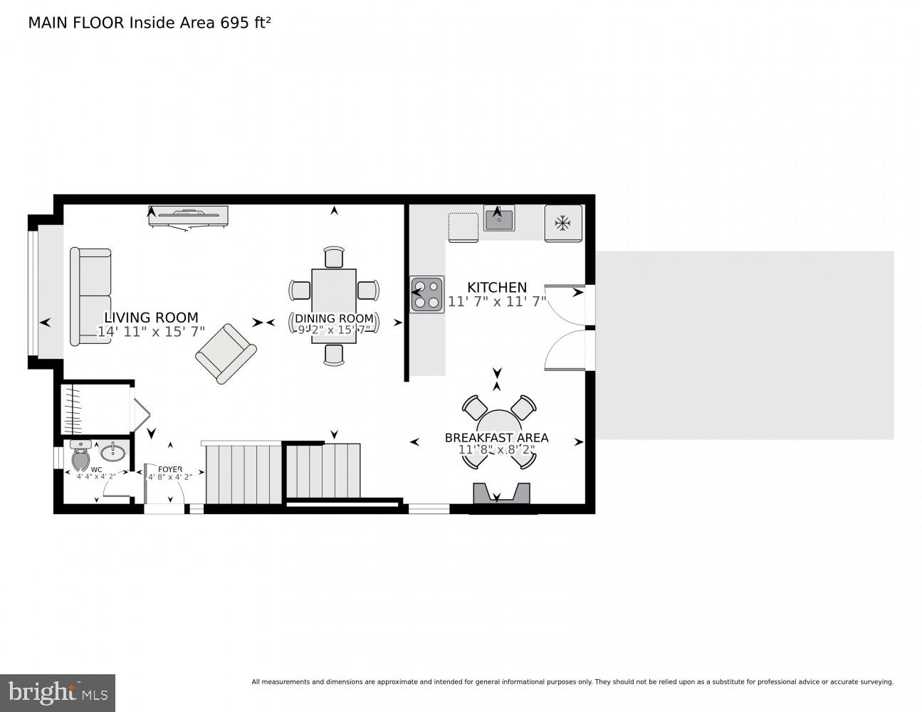 7265 Kousa Lane Springfield, VA 22152 - Photo 48 of 50 Main Level Floorplan