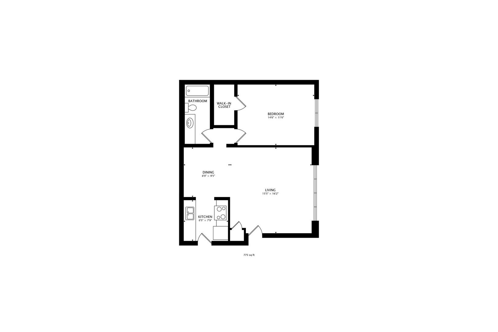 5113 North East River Road, Unit 1M Chicago, IL 60656 - Photo 25 of 25 a picture of a bench in a building