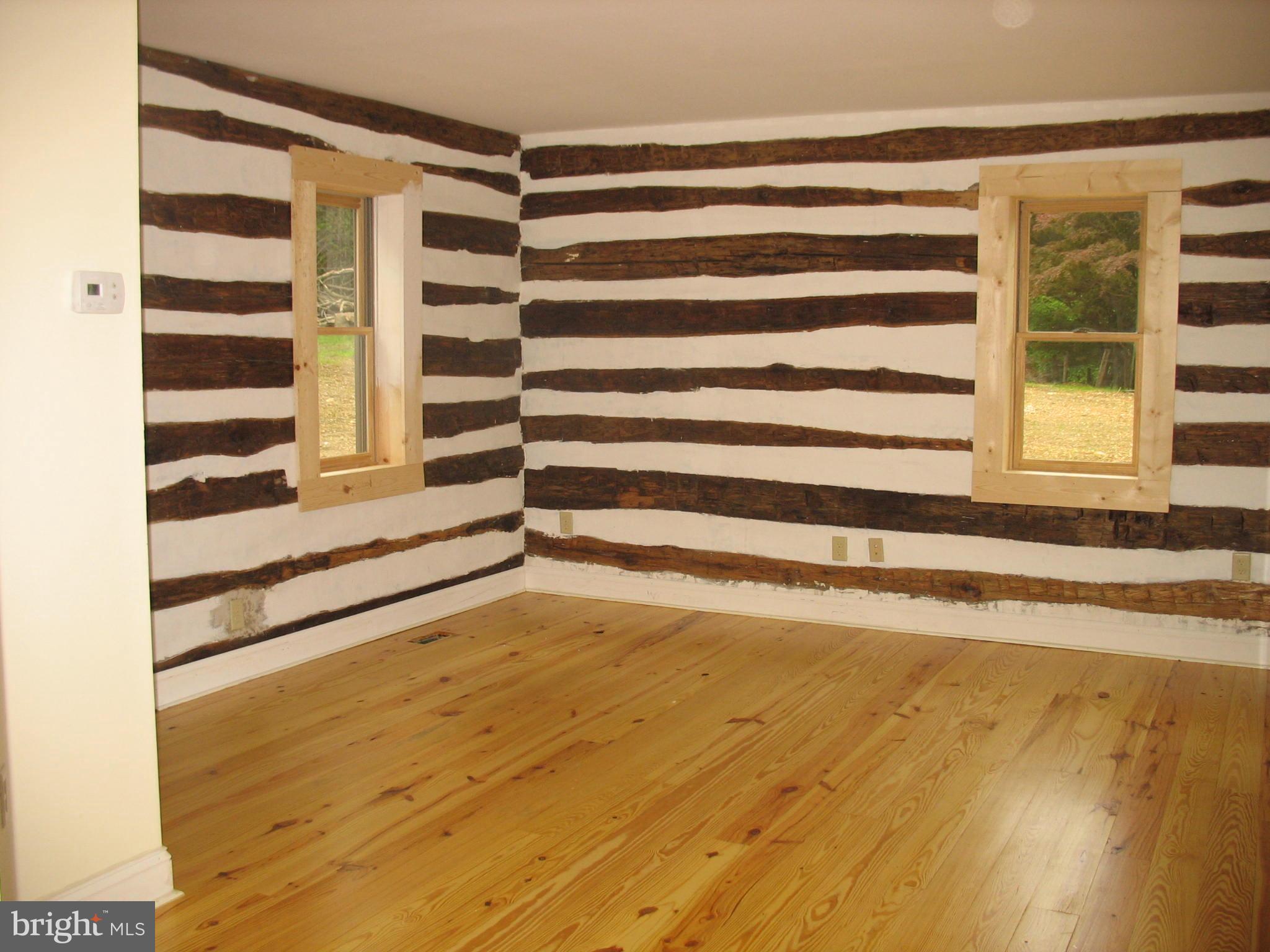 Log interior.