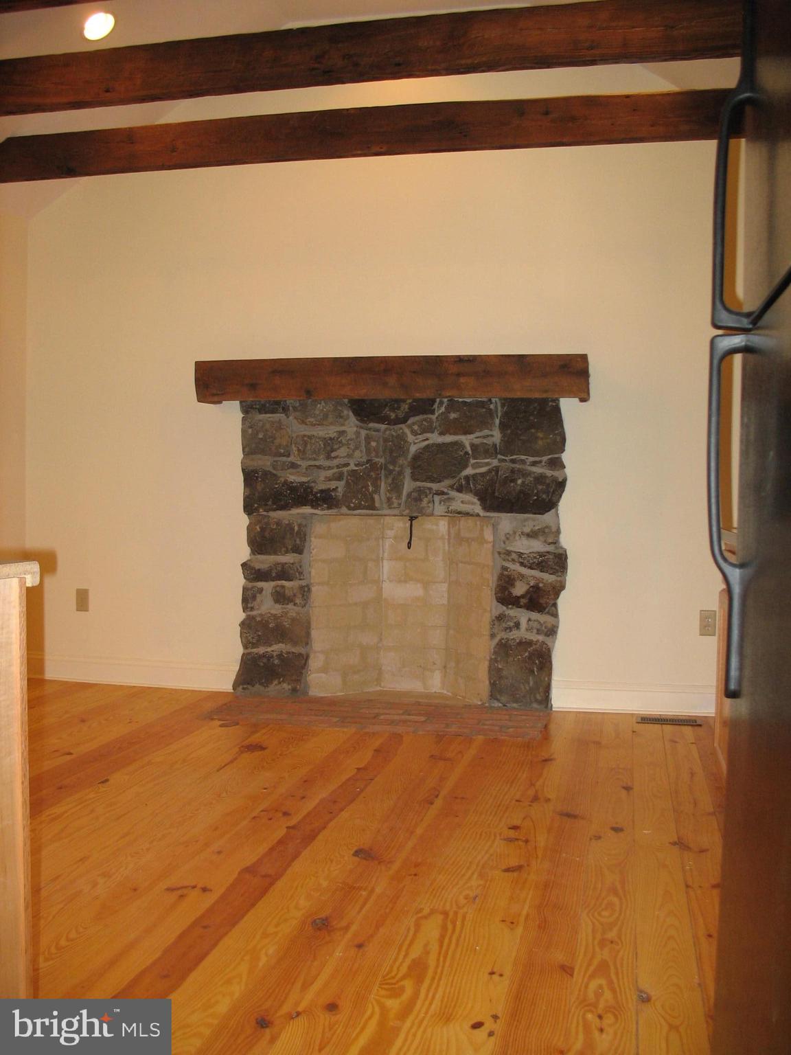 1111 Hoffmaster Road Knoxville, MD 21758 - Photo 8 of 17 Vertical log fireplace in country kitchen