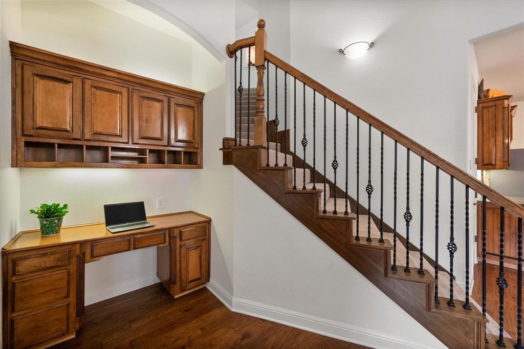 3840 Angela Court Midlothian, TX 76065 - Photo 17 of 40 a view of entryway and hall with wooden floor