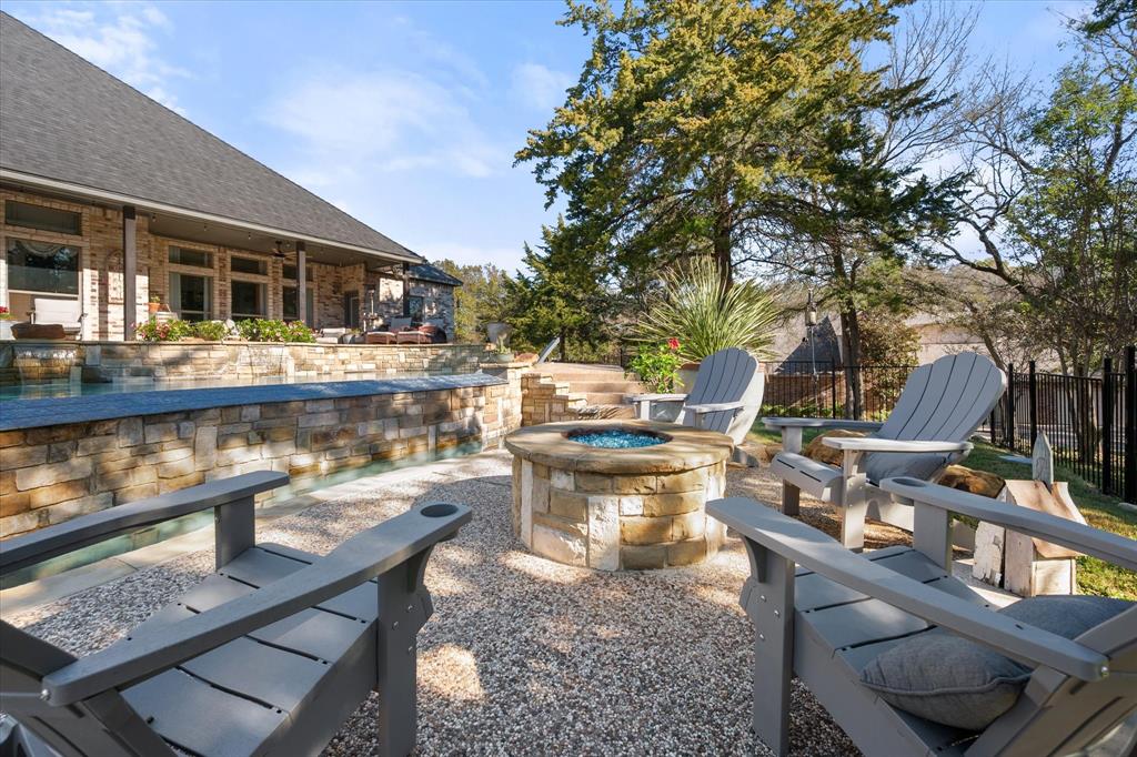 3840 Angela Court Midlothian, TX 76065 - Photo 34 of 40 a view of a chairs and table in a patio