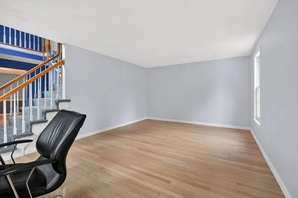 a view of wooden floor in a room
