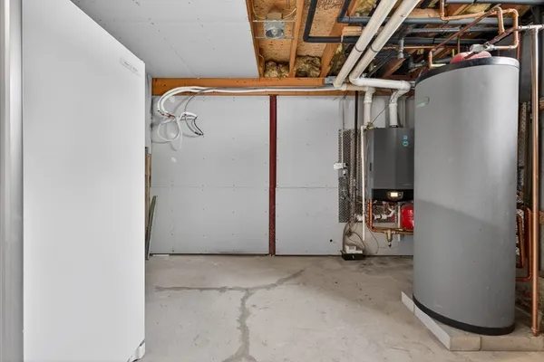 a view of a bathroom from the hallway
