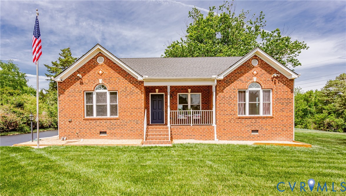 2018 Valentine Road Henrico, VA 23228 - Photo 64 of 65 a front view of a house with a yard