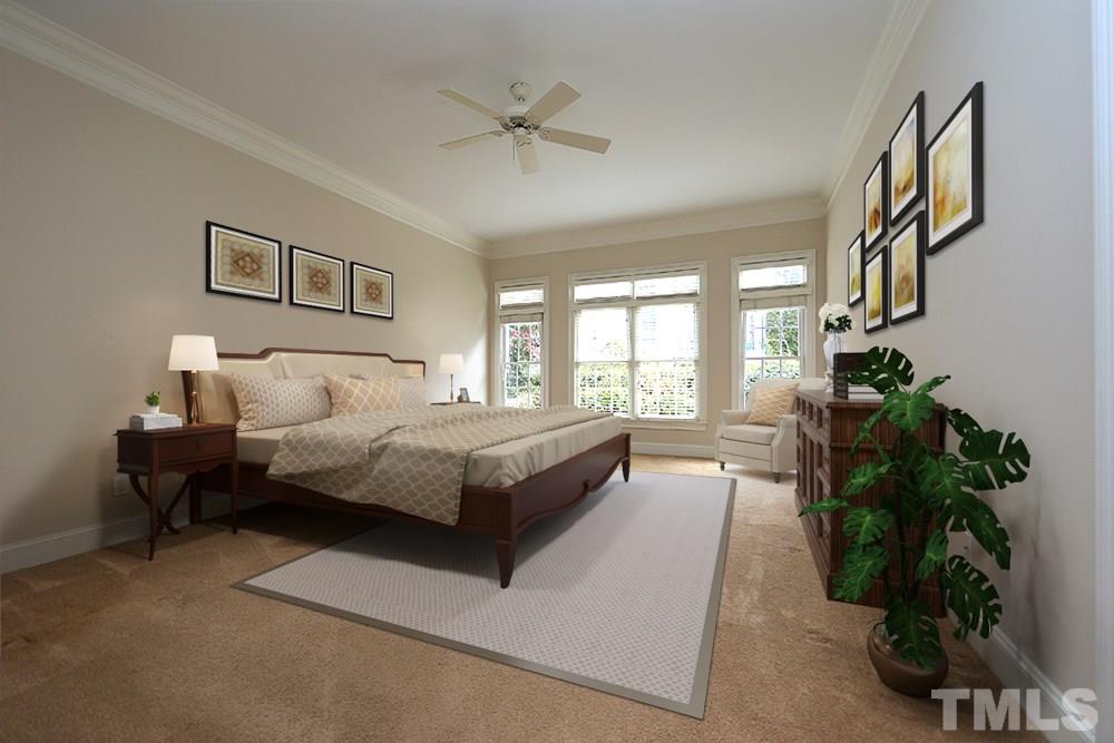 3916 Bentley Bridge Road Raleigh, NC 27612 - Photo 19 of 30 MBR is virtually staged to help buyers visualize furniture placement.