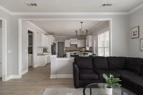 a view of a balcony with a potted plant