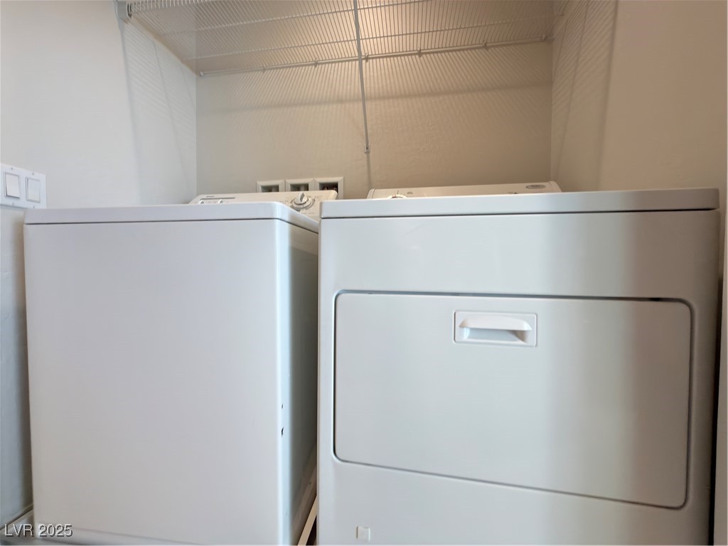 4650 Ranch House Road, Unit 95 North Las Vegas, NV 89031 - Photo 12 of 50 Washroom with washing machine and dryer