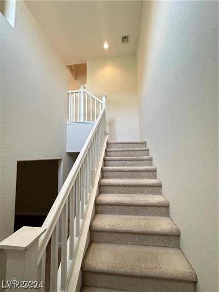 4650 Ranch House Road, Unit 95 North Las Vegas, NV 89031 - Photo 42 of 50 Stairway featuring recessed lighting