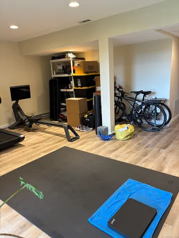 a view of a bathroom from a window