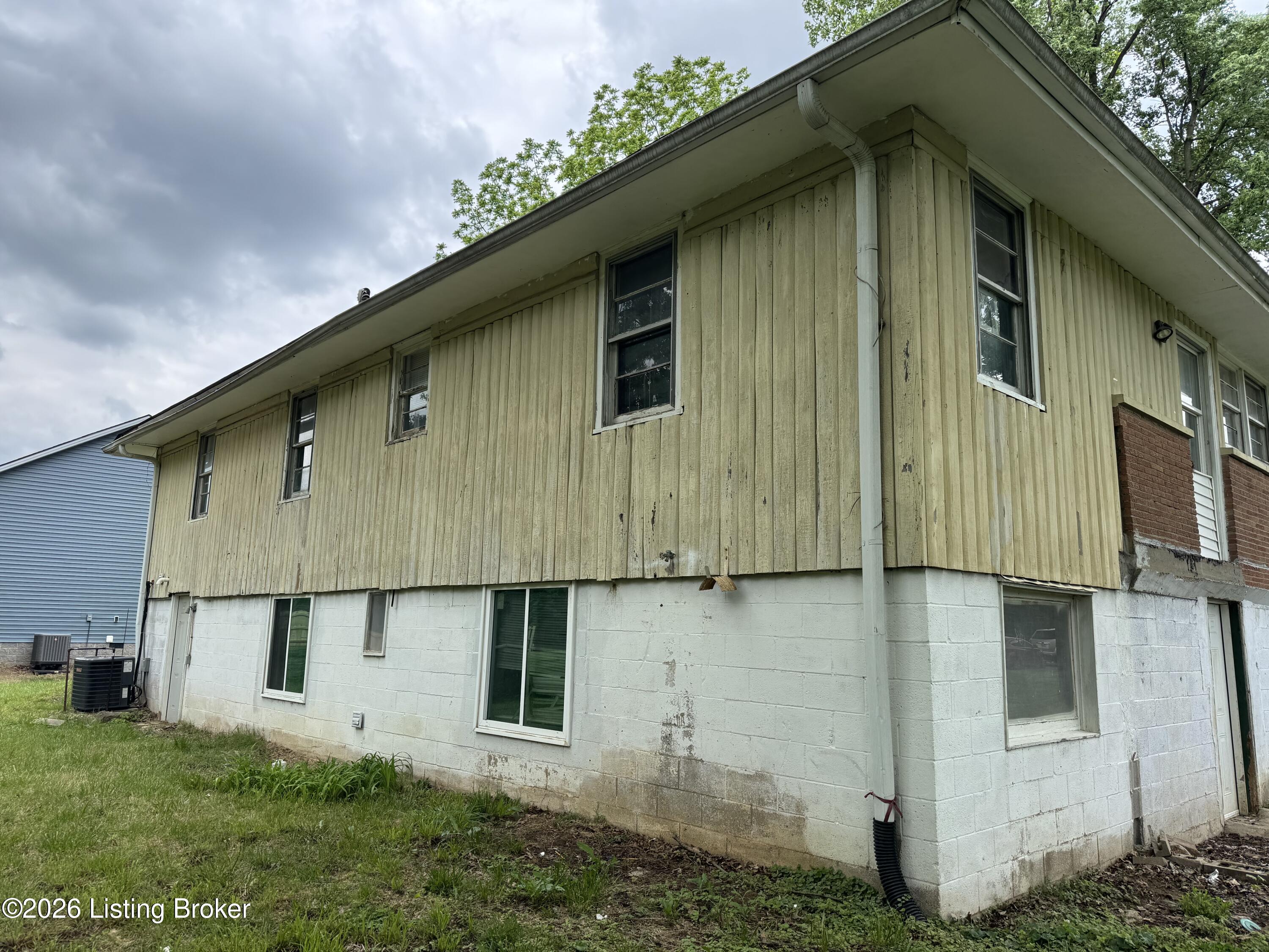Rear of house