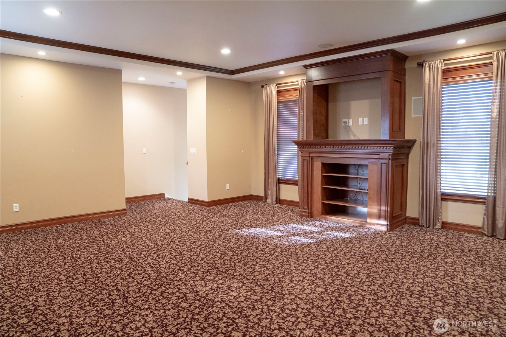 9701 148th Street Southeast Snohomish, WA 98296 - Photo 18 of 18 a view of empty room with a fireplace and cabinet