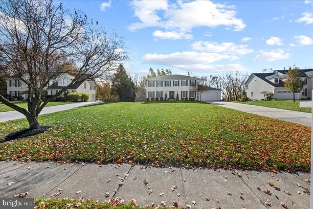 a view of a garden with a building