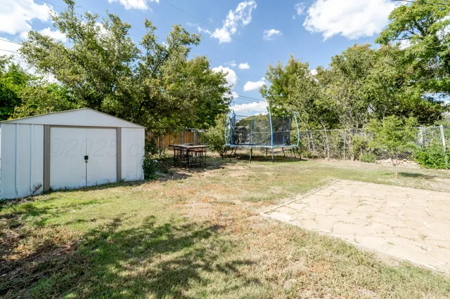 a backyard of a house